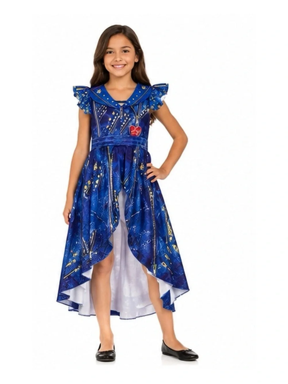 Girls' Blue High-Low Fairy Costume Dress